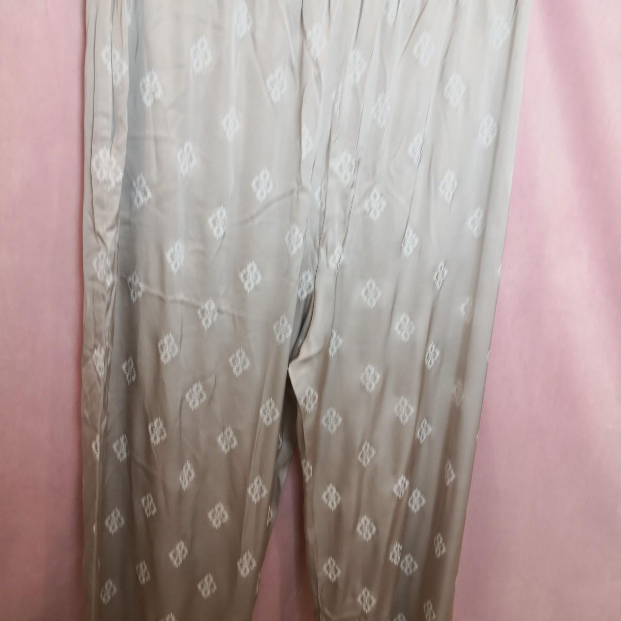 Fluid Printed Wide-Leg Trousers size 18