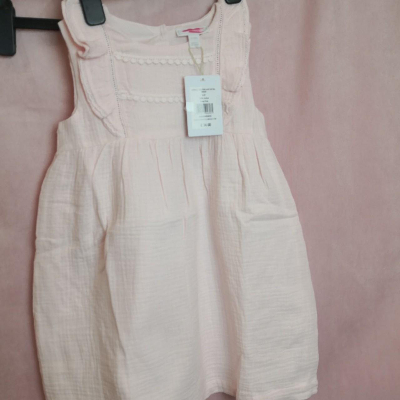 Lace-Detail Crinkle-Cotton Dress 3-4Y