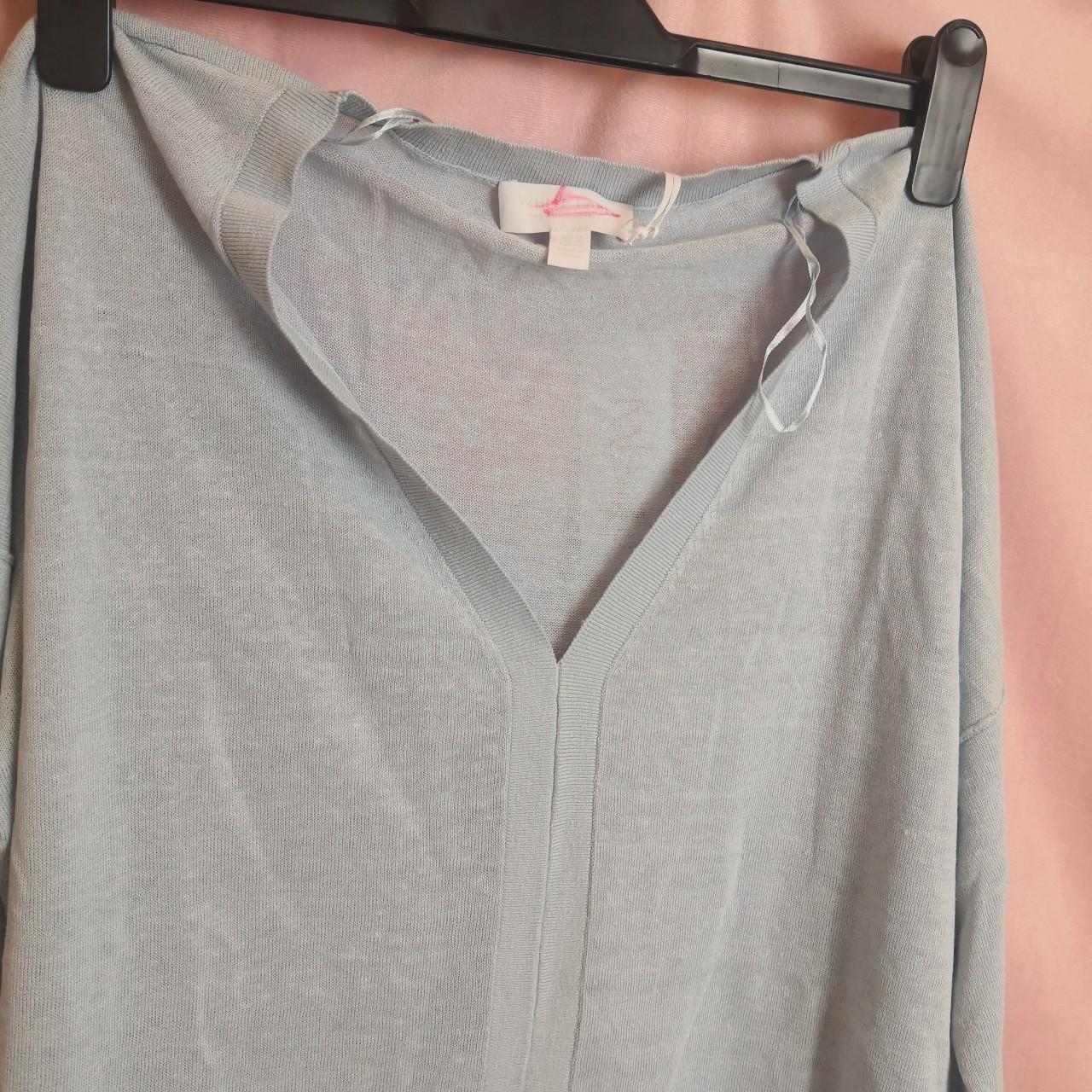 Linen Rich Oversized V-Neck Jumper